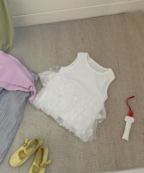 81[予約]aiai sugar tiered lace t-shirt