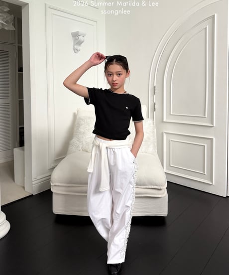 9[予約]matilda&lee eyelet pincoat tee