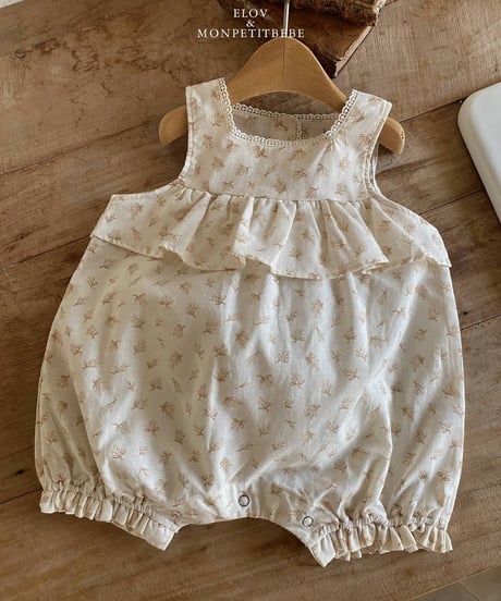 13[予約]elov&monpetitbebe rose jumpsuit