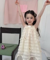 4[予約]aiai angel flower chiffon dress