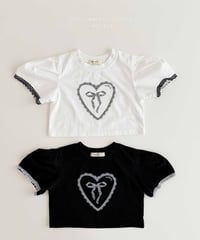 7[予約]melikey heart ribbon t