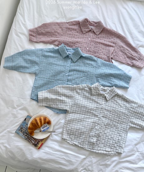 85[予約]matilda&lee joy check shirt