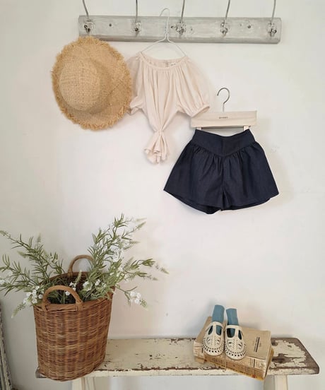 4[予約]mon Atelier shirring t