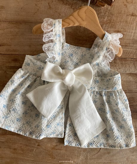 6[予約]anneshirley flower ribbon blouse set