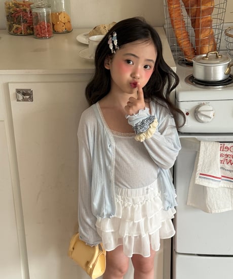60[予約]ninibello fruit tiered skirt