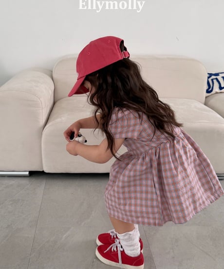 41[予約]ELLYMOLLY mellow check dress