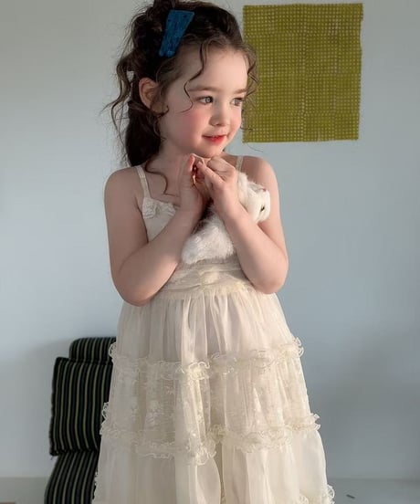 11[予約]aiai blanc lace strap dress