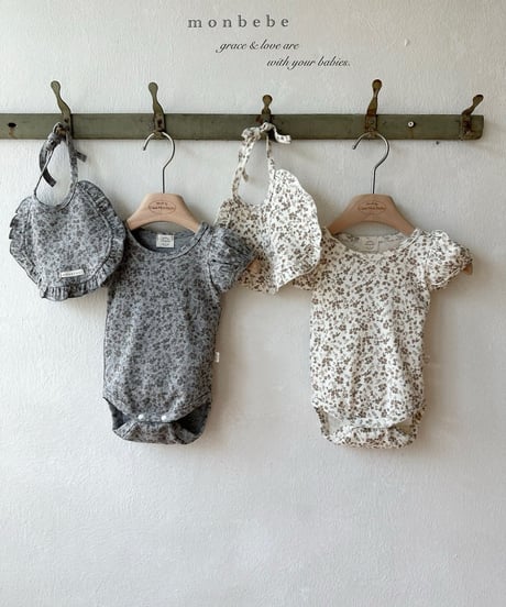 43[予約]monbebe puff flower suit