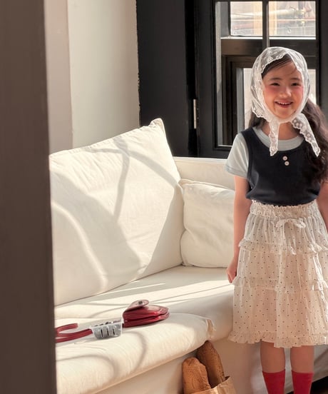 62[予約]ninibello peony cancan skirt