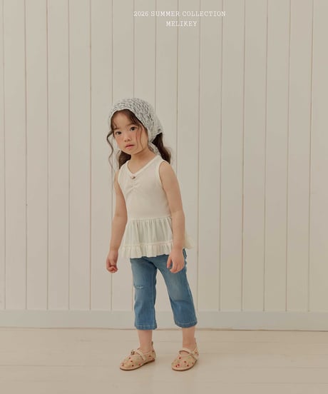 54[予約]melikey capri denim pants