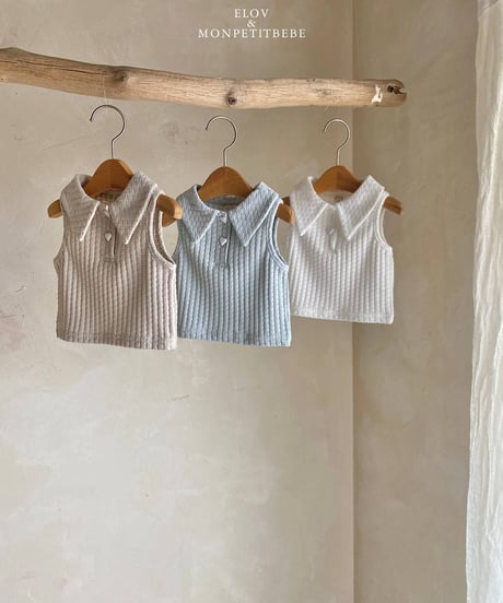 3[予約]elov&monpetitbebe rael collar tee