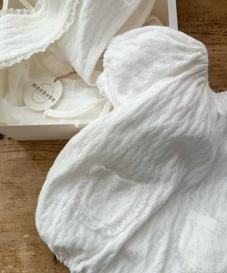 86[予約]monbebe knit balloon suit