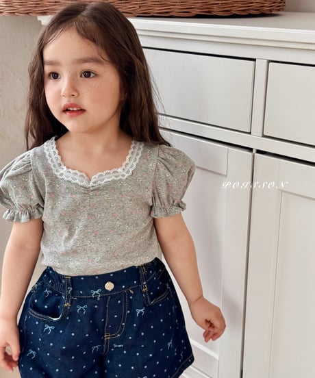 7[予約]poisson flora puff tee