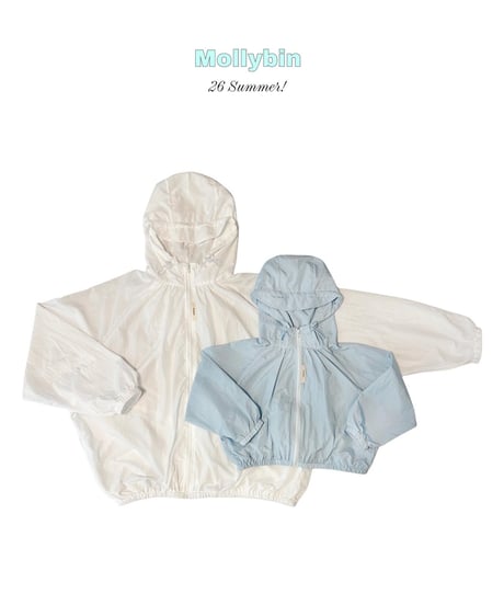 6[予約]Mollybin cap hood windbreaker