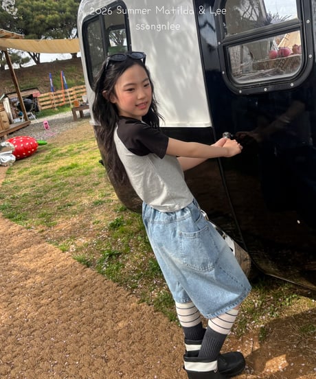 24[予約]matilda&lee forever color block raglan tee