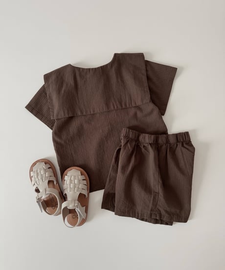 21[予約]mimi market linen sailor blouse