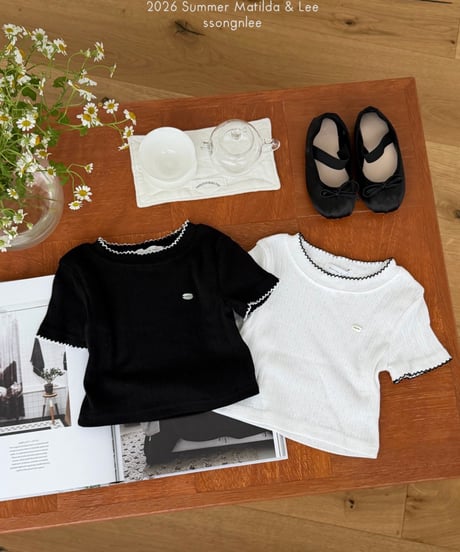 9[予約]matilda&lee eyelet pincoat tee