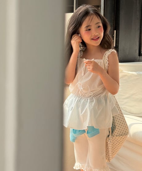 32[予約]ninibello shine tank top blouse