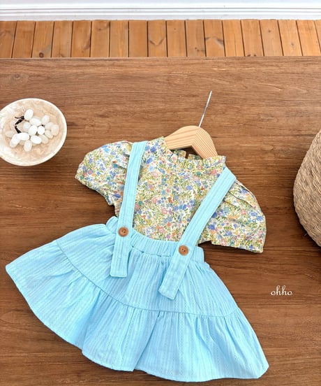 10[予約]ohho floral blouse