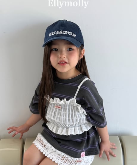 3[予約]ELLYMOLLY washed st boxy tee