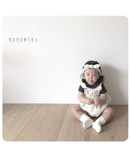73[予約]nunubiel bebe ribbed frill t-shirts
