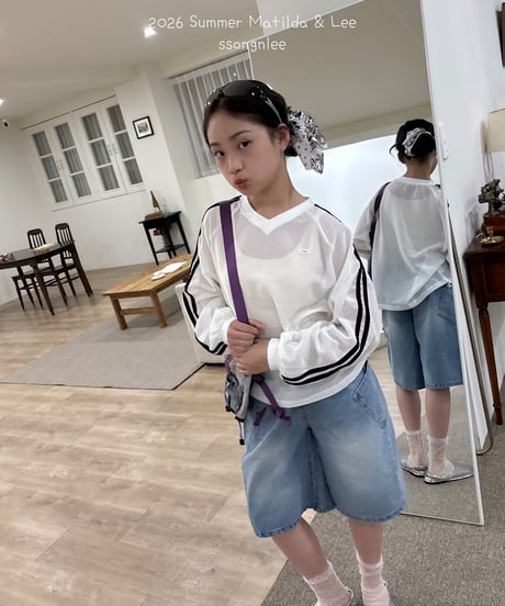 53[予約]matilda&lee two line mesh tee
