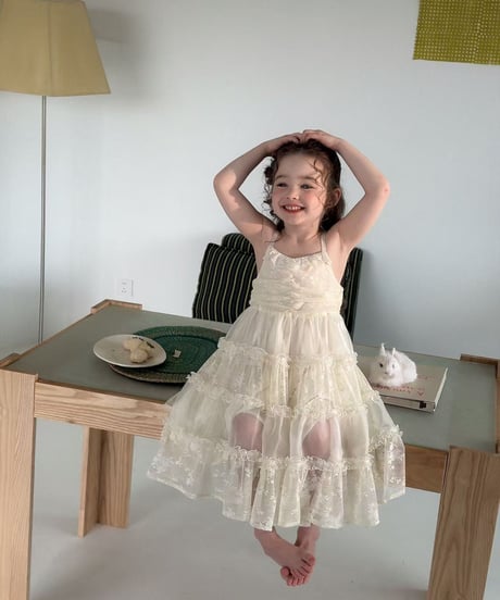 11[予約]aiai blanc lace strap dress