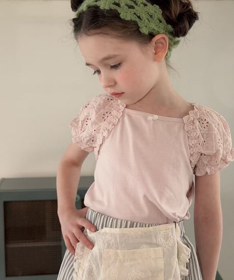 71[予約]aiai loro lace puff top