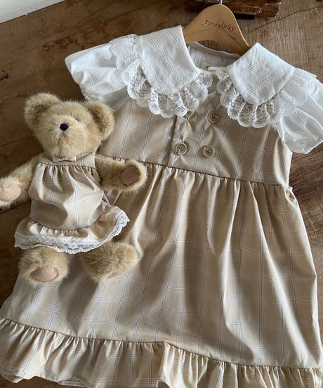 [即納]anneshirley plain one piece(beige)