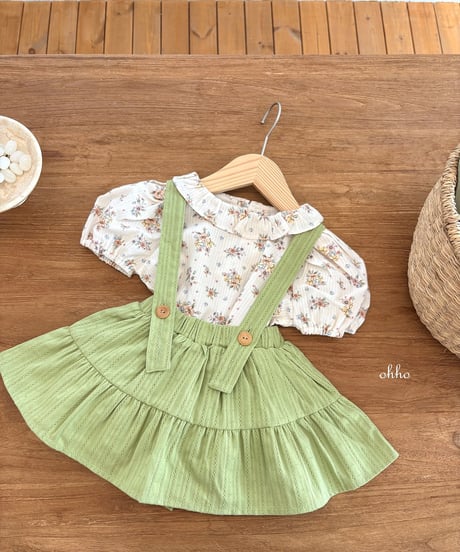 30[予約]ohho rose frill blouse