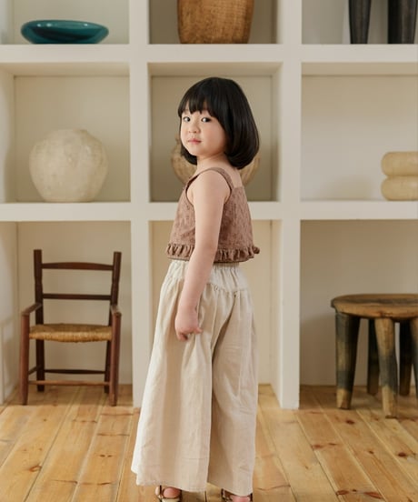 5[予約]mon Atelier lace frill top
