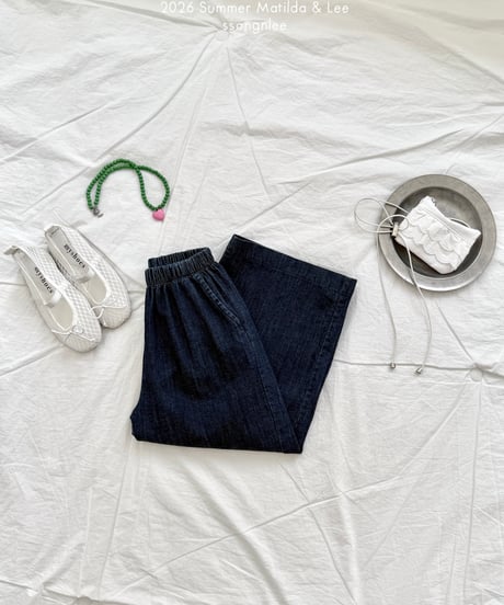 75[予約]matilda&lee hedge wide denim