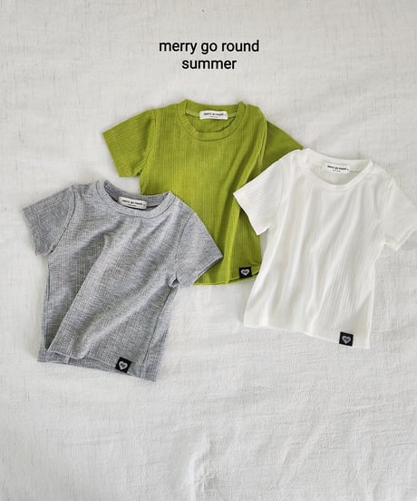 12[予約]merry go round soft short sleeve tee