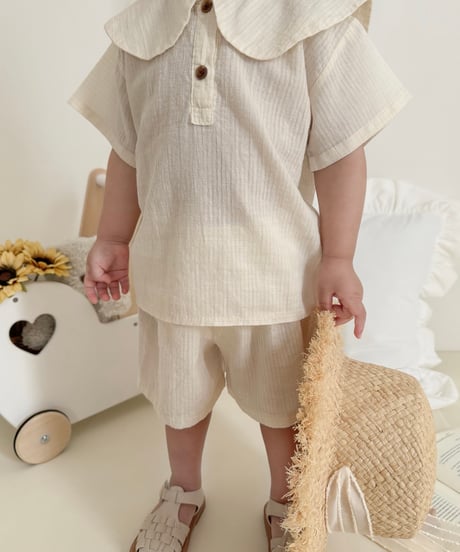 21[予約]mimi market linen sailor blouse
