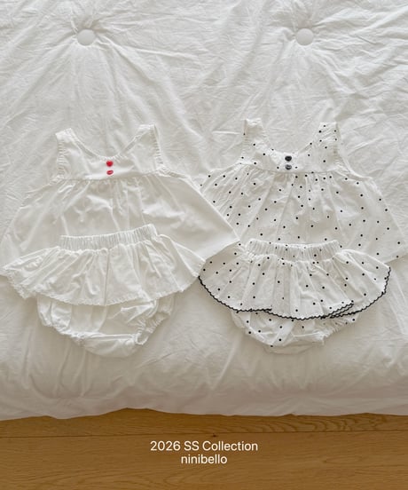 109[予約]ninibello bubble pop sleeveless blouse(baby)