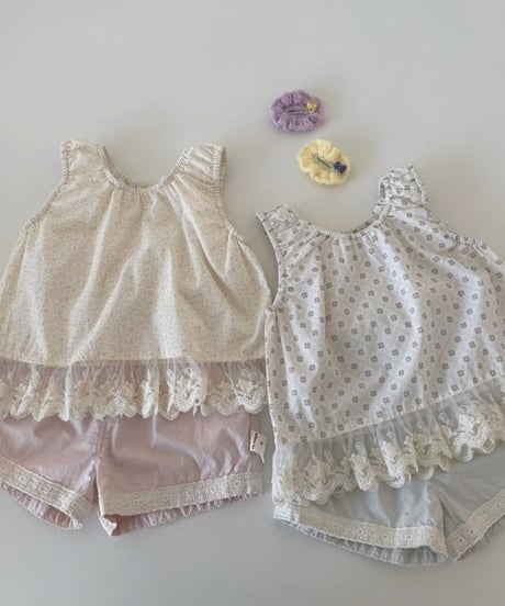38[予約]mydaughter lace summer two-piece set