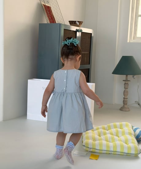 20[予約]mydaughter blue ribbon dress