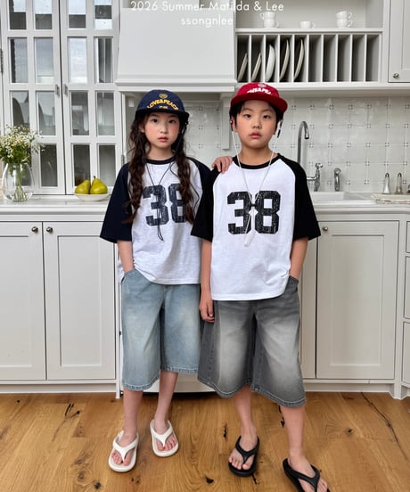 47[予約]matilda&lee 38 color block raglan tee