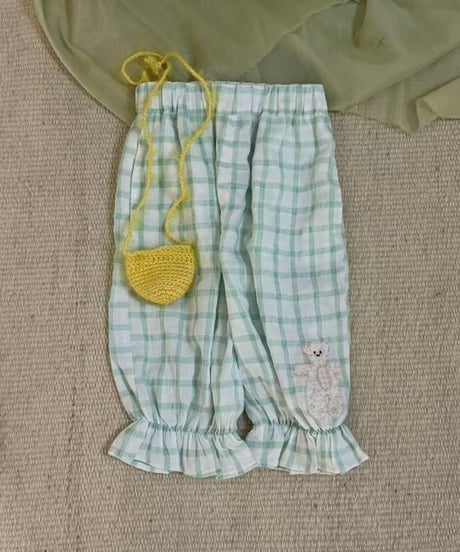 93[予約]aiai point check jogger pants