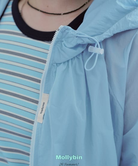 6[予約]Mollybin cap hood windbreaker