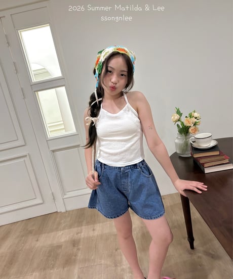 67[予約]matilda&lee wrinkle denim pants