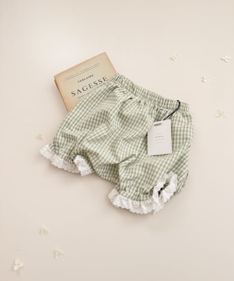 [即納]ninibello bonbon lace blomers(Green)
