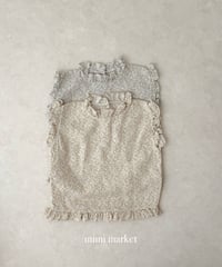 7[予約]mimi market line frill sleeveless