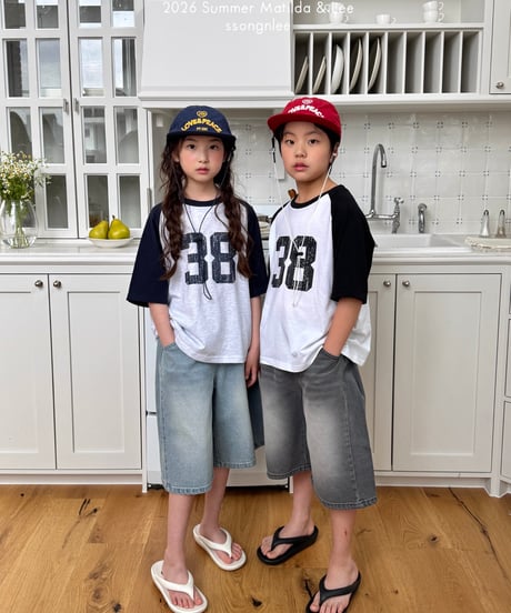 47[予約]matilda&lee 38 color block raglan tee