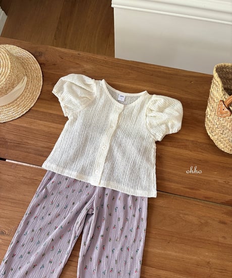 25[予約]ohho mare pleated pants