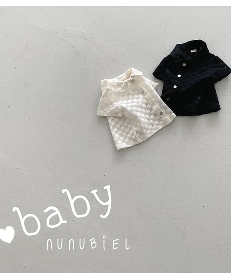 34[予約]nunubiel bebe quadrangle shirts