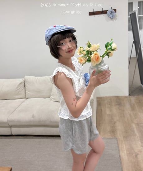 17[予約]matilda&lee eyelet wing tee