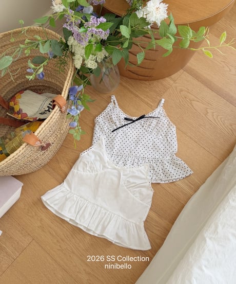 93[予約]ninibello labian tank top blouse