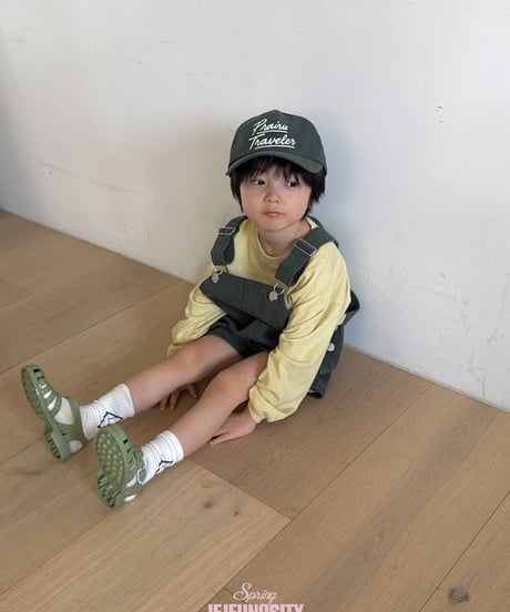 42[予約]jejeunosity cotton berry short overalls