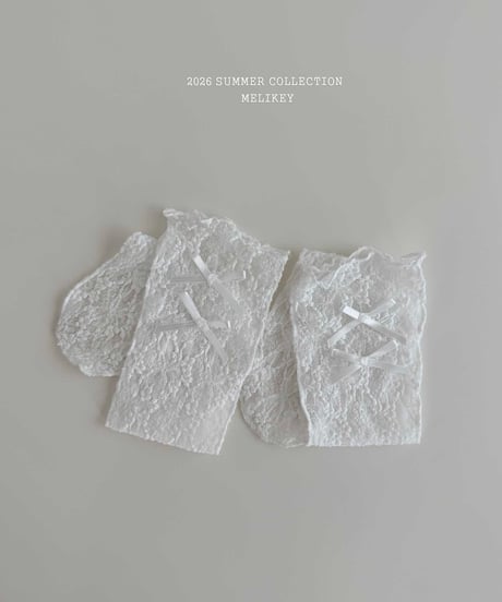 56[予約]melikey two two lace socks
